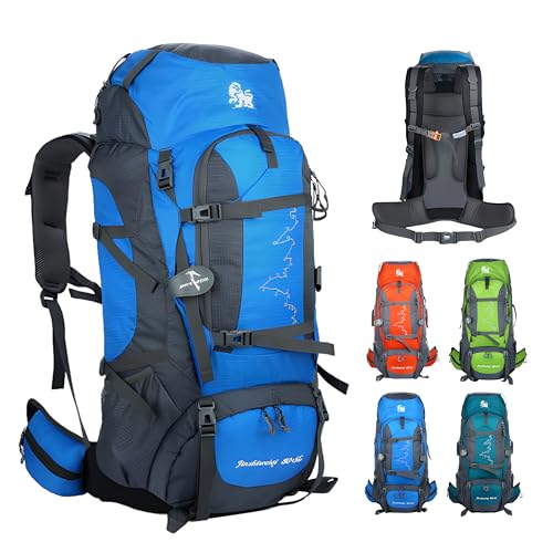Mochila de senderismo 80L impermeable y liviana miniatura 1
