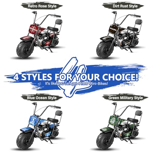 Oryxearth 99CC 4-Stroke Mini Bike for Kids W/EPA Approved, Gas Powered Off-Road Tire Up to 24 Mph Weight Support Up to 185 LBS - Thumbnail 7