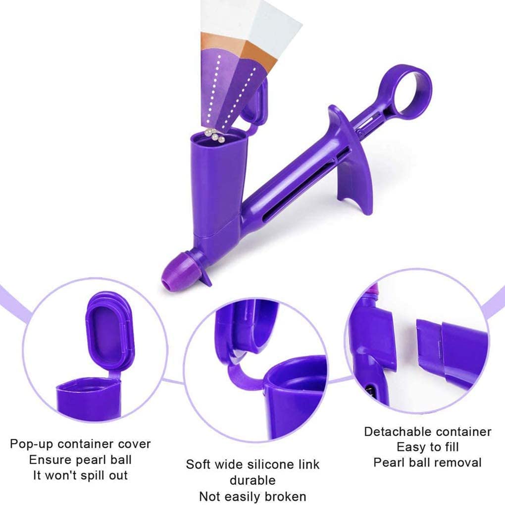 Cake Pearl Applicator Home Bakery DIY Baking Cake Edible Tool Pearl Applicator Pearl Pearl Ball Decoration Applying Tool, 1 Piece Nice and Professional