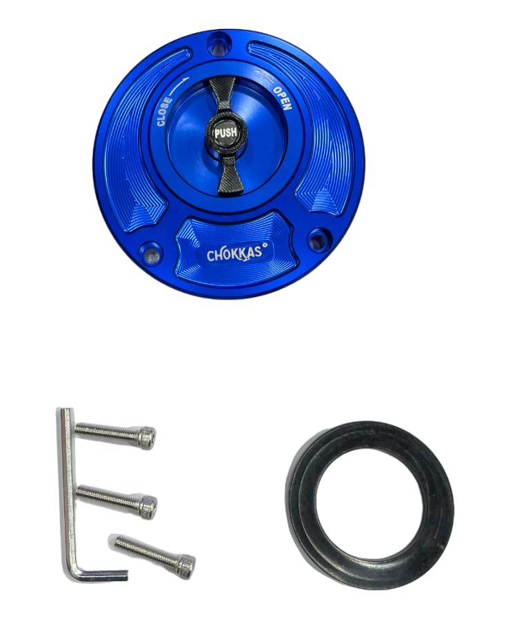 CNC Quick Release Gas Fuel Cap For Yamaaha R15 V3, V4,M, MT 15 (blue)-image-43
