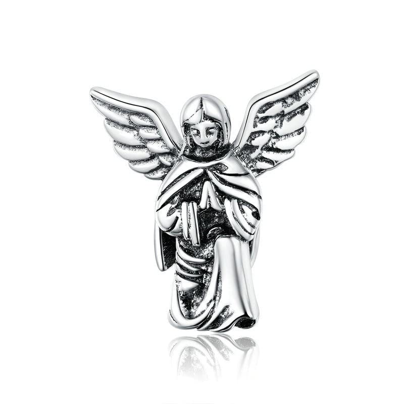 Anio艂 呕ycze艅 925 Srebrny Zawieszka Charms do Bransoletki Lub Naszyjnika Fine Diy Bi偶uteria