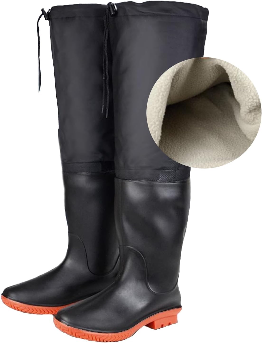 Botas de pesca contra el frío extremo en los pies: impermeables hasta la rodilla