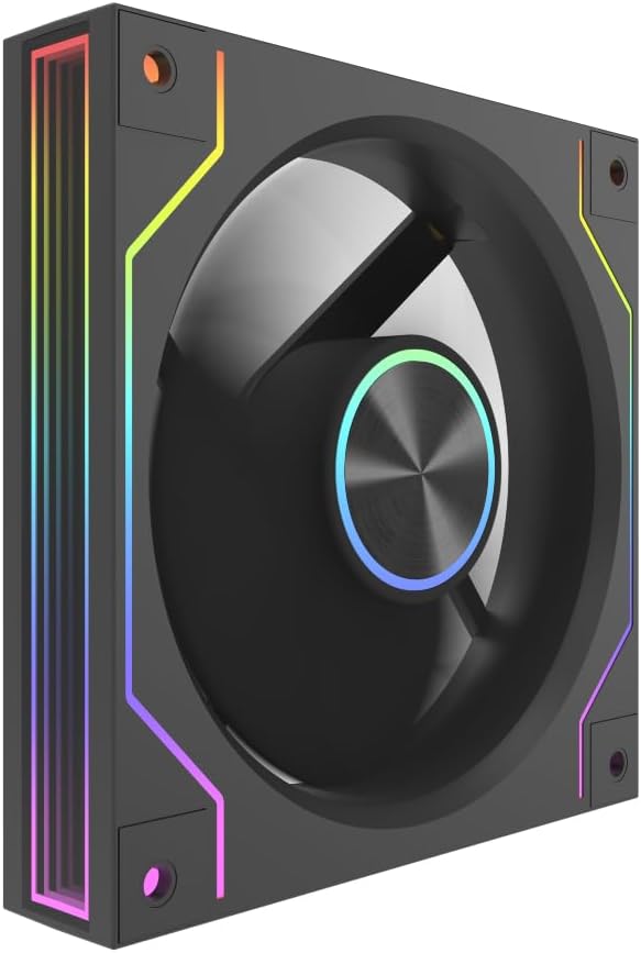 darkFlash DM20RLINE-B-HQ1 120mm Case Fan DM20R LINE Reverse Rotation, Black