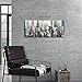 Hardy Gallery Abstract City Skyline Wall Art: Urban Downtown Picture Abstract Cityscape Painting Print on Canvas for Living Room (16'' x 12'' x 3 Panels)