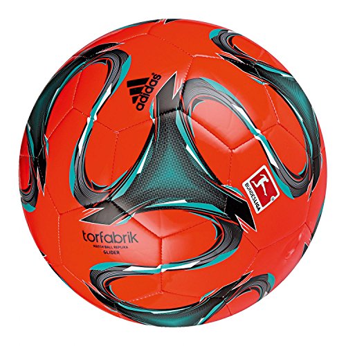Adidas F93535 DFL Glider - Balón de fútbol (Talla 5), Color Negro y Rojo