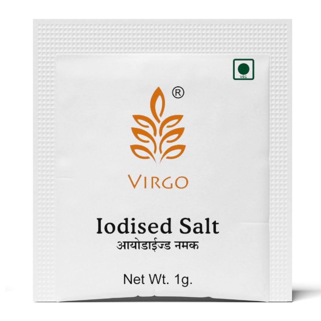 Iodized Salt Sachets (1g x 250) | Hygienic Mini Pouches of Pure Iodized Salt | Travel-Friendly & Easy to Use | Instant Taste Enhancer for Food, Salads, Snacks & Daily Cooking