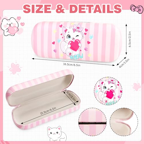 Image of Kids Sunglasses for Girls with Eyeglasses Case for Party Beach Dress Up Glasses