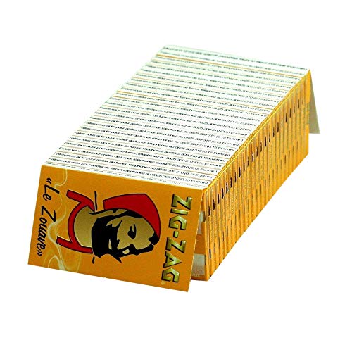 papier à rouler zig zag jaune x25