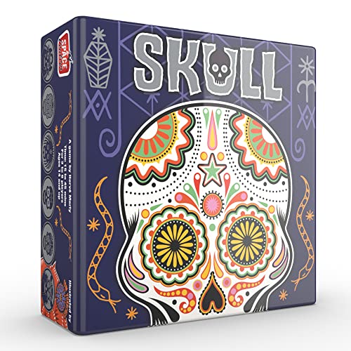 Skull Party Game | Bluffing Game | Strategy Game | Fun Game for Game Night | Family Board Game for Adults and Teens | Ages 13+ | 3-6 Players | Average Playtime 30 Minutes | Made by Space Cowboys
