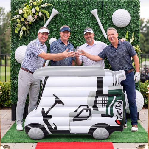 Tasdurian Golf Theme Birthday Decoration Large Inflatable Golf Cart 63 PVC Balloon Blow up Decorations for Men Par-tee Bachelor Pool Float Indoor Outdoor Party Decor Backdrop Photo Booth