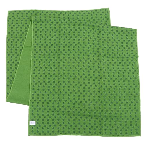 HOLIDYOYO 1Pc Slip Yoga Mat Fitness Blanket with Plum Blossom Dots Design Lightweight and Wear Resistant for Exercise and Green