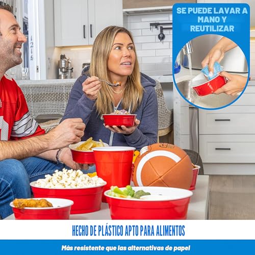 GoBig Red Party Cup Bowls - 19% de descuento - 22 oz o 60 oz