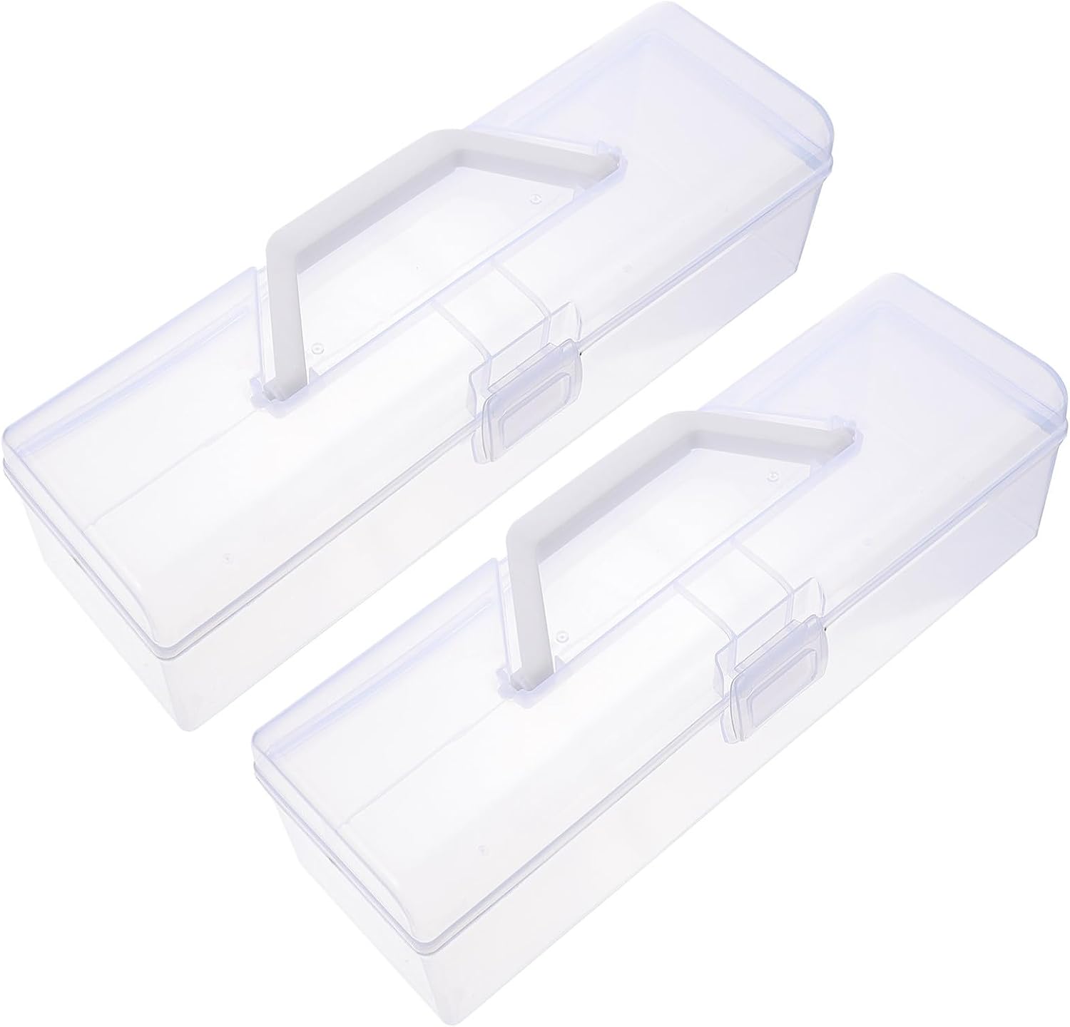 2 Pcs Calligraphy Tool Box Plastic Storage Case Portable