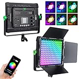 VILTROX 30W RGB LED Photography Light Panel, Bi-Color Variable 2800K~6800K with APP Control for Video Photography, CRI97+ TLCI97 Led Video Light Panel +Barndoor, NO Light Stand (weeylite WP35)