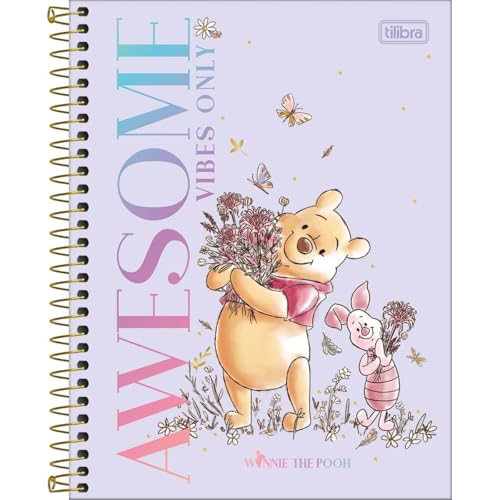 Caderno Espiral Universitário 10M 160Fls College Pooh Tilibra