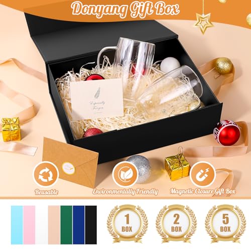 Caixa de presente grande, caixas de presente surpresa de Natal de 33 x 25 x 12 cm, caixas de present