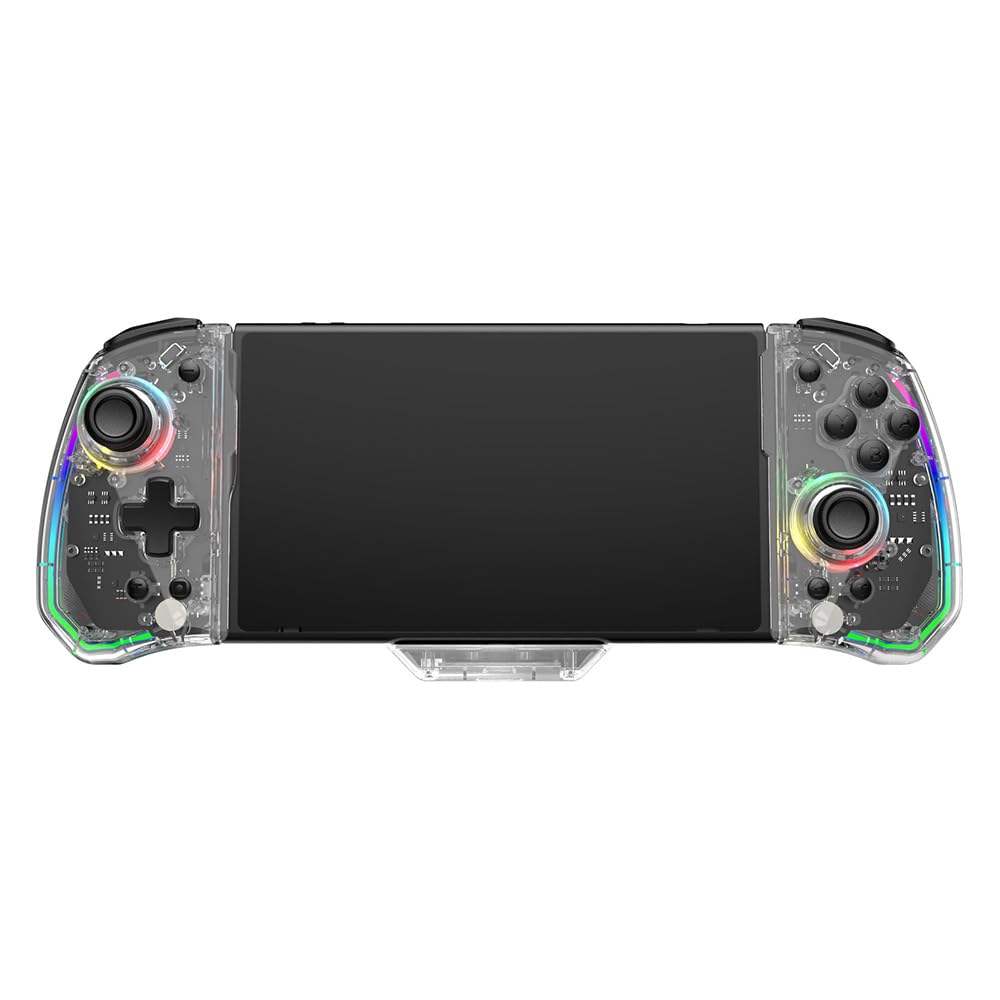 RGB Game Switch Grip S-witch Controller para jugadores profesionales en juegos de competencia con pantalla OLED y vibrac