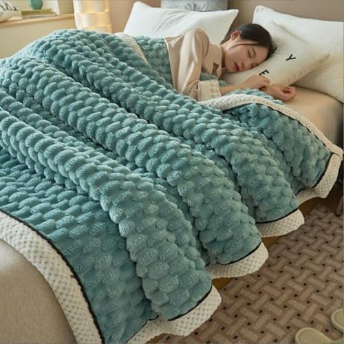 LGYKUMEG Faux Fur Blankets & Throws - Fluffy, Two-Sided, Fleece - Bedspread, Sofa & Couch Blanket, 200x230cm