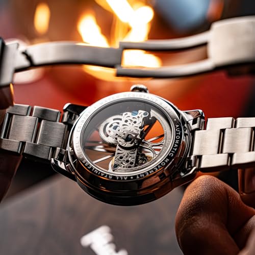 Image of Earnshaw Cornwall Bridge Automatic Silver Round Dial Men's Watch - ES-8287-11