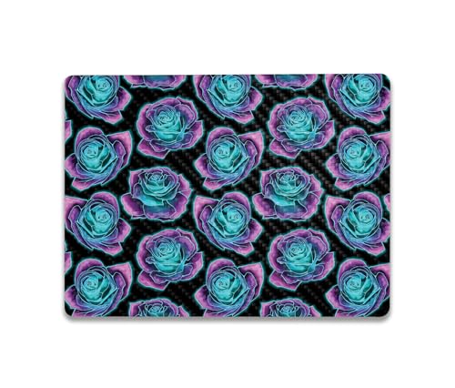 Image of MightySkins Carbon Fiber Skin Compatible with Microsoft Surface Laptop Go 3 (2023) Full Wrap Kit - Crystalline Roses | Protective, Durable Textured Carbon Fiber Finish | Made in The USA