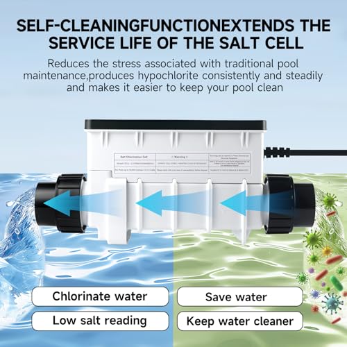 IC40 Swimming Pool Salt Cell Fit for Pentair IntelliChlor IC40 Replaces EC-520555 520555 - Suitable for up to 40,000-Gallon Saltwater Pool Chlorination Systems - Chlorine Generator