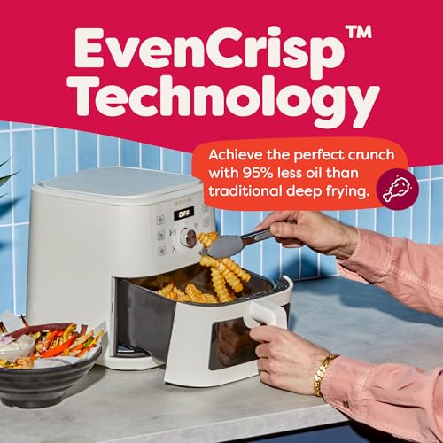 Instant Pot 4QT VORTEX 6-in-1 Mini Air Fryer, Air fry, Bake, Roast, Broil, Dehydrate or Reheat, Sea Salt, 4 Quarts