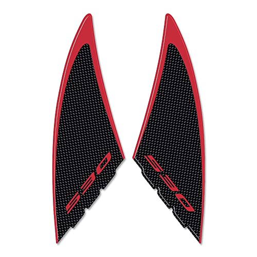 Kit protection Tmax 530 labelbike en résine effet carbone rouge