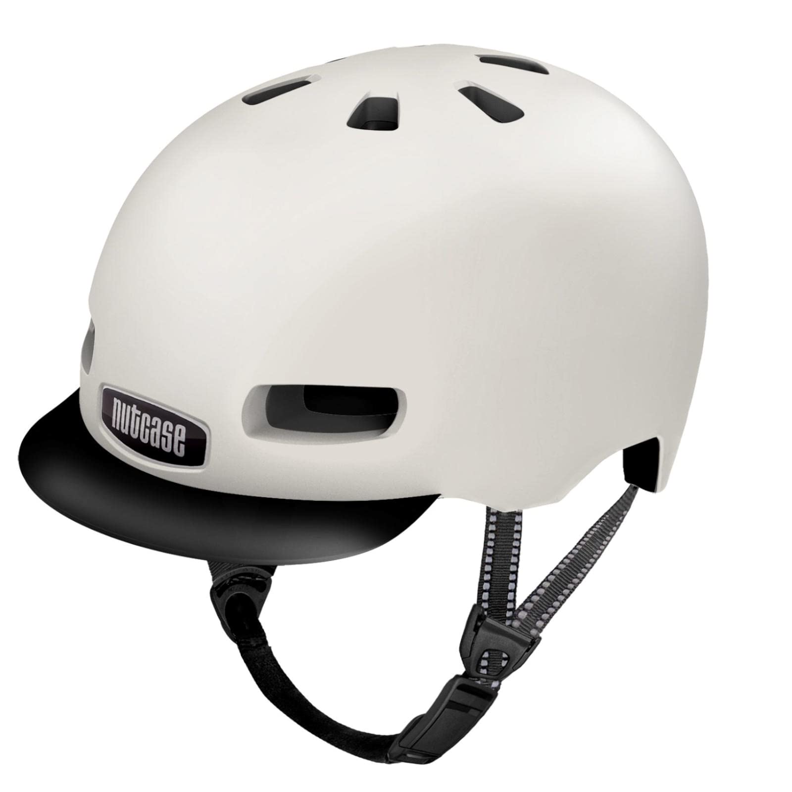 Nutcase Kinder Fahrradhelm Little Nutty Mips, Creame, 52-56 cm, 10001