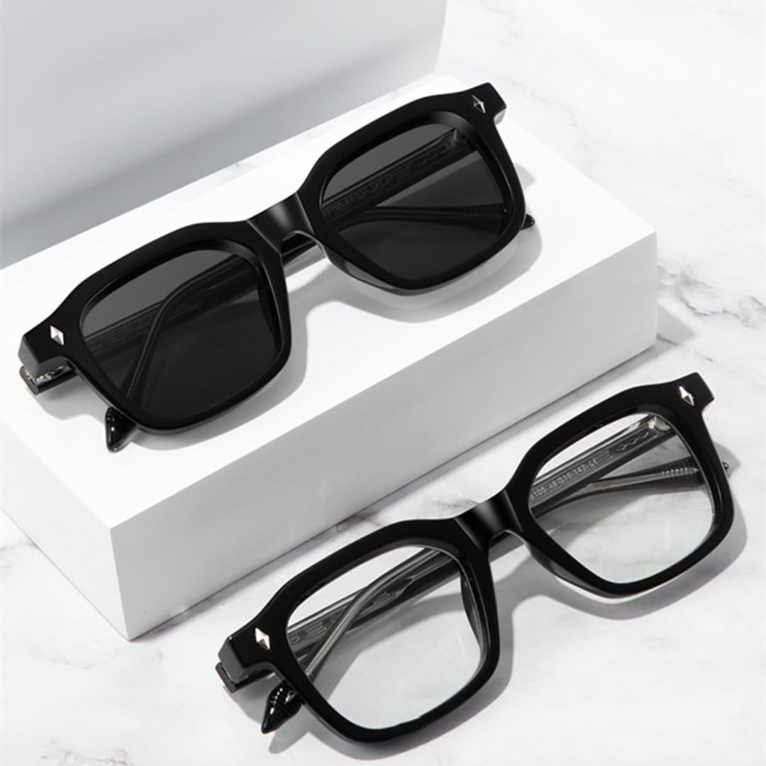 Gafas de sol retro de lujo para hombre, con remaches a la moda, para mujer, con protección UV400, estilo punk, amarillo y verde.