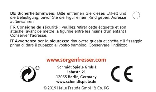 Schmidt Spiele Sorgenfresser 42357 Fips, Sorgenfresser klein, 23 cm, Plüsch