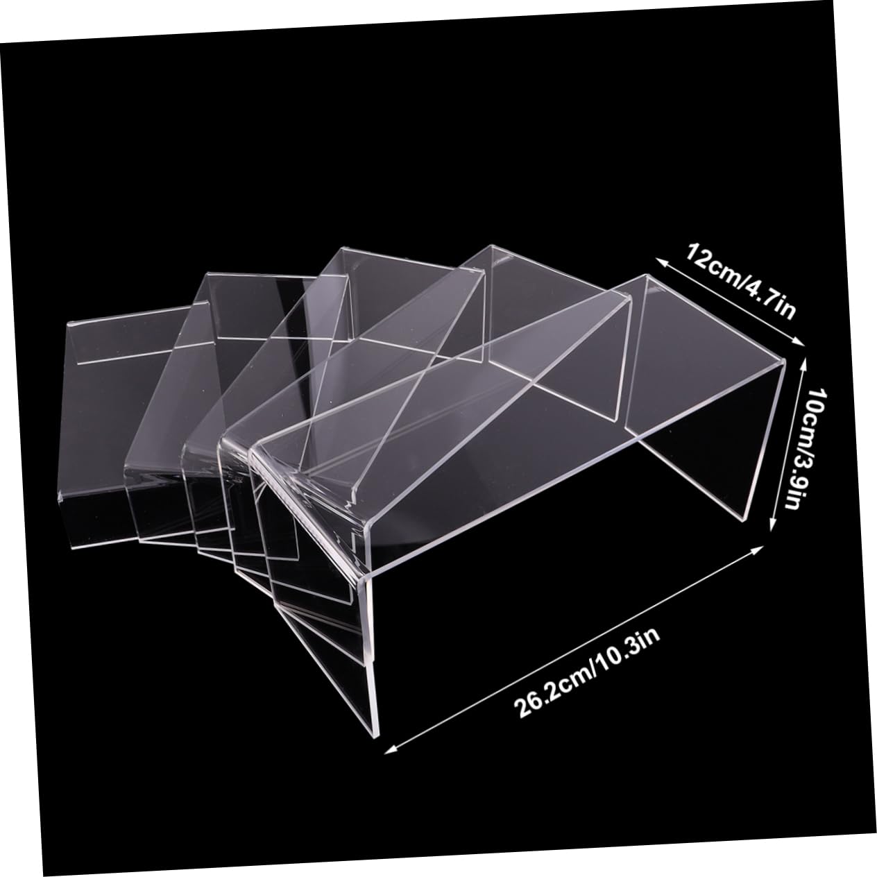 Ciieeo 5 Size Variety Acrylic Shoe Display Stands u Shape Holders Stacking Storage for Retail