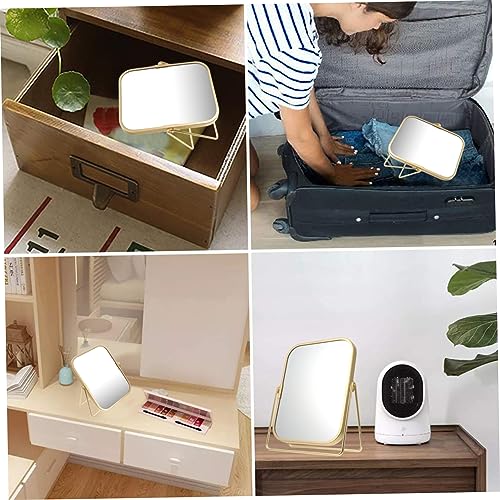Espejo de maquillaje doble cara con soporte metálico VALICLUD miniatura 4