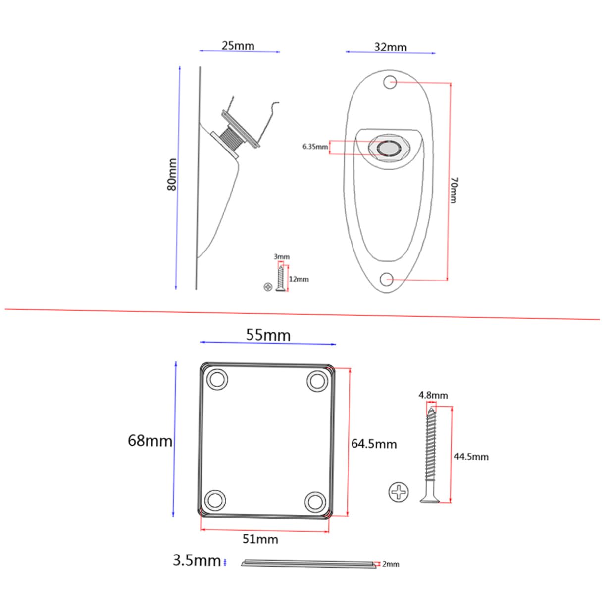 Kit Completo Chitarra Elettrica St Stile Con Accessori Ponte Tremolo Pickup Singoli e Controlli Volume Tono Facile Da Assemblare Colore Bianco