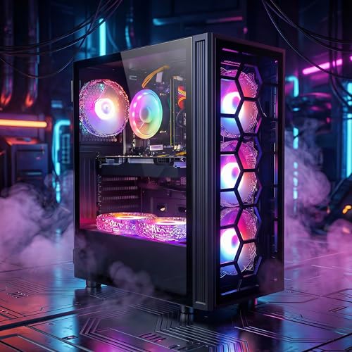 STGAubron RGB Desktop PC Computer, AMD Ryzen 5 3400G up to 4.2GHz, 16G DDR4, 512G SSD, WiFi 6 & BT 5.2, RGB Fan x6, Windows 11 Home - Image 6