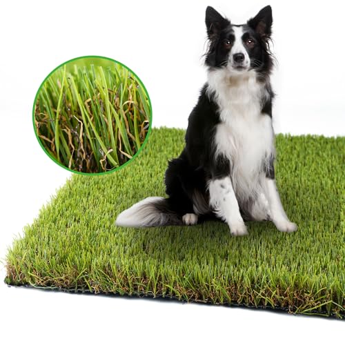 LGR SHINE Artificial Grass Turf for Dogs 3 ft x 5 ft,1.38 inch Fake Grass Pee Pad for Puppy Potty Training,Faux Grass Rug for Indoor/Outdoor Patio,Dogs Wee Wee Pad,Turf Grass Mat for Pets.
