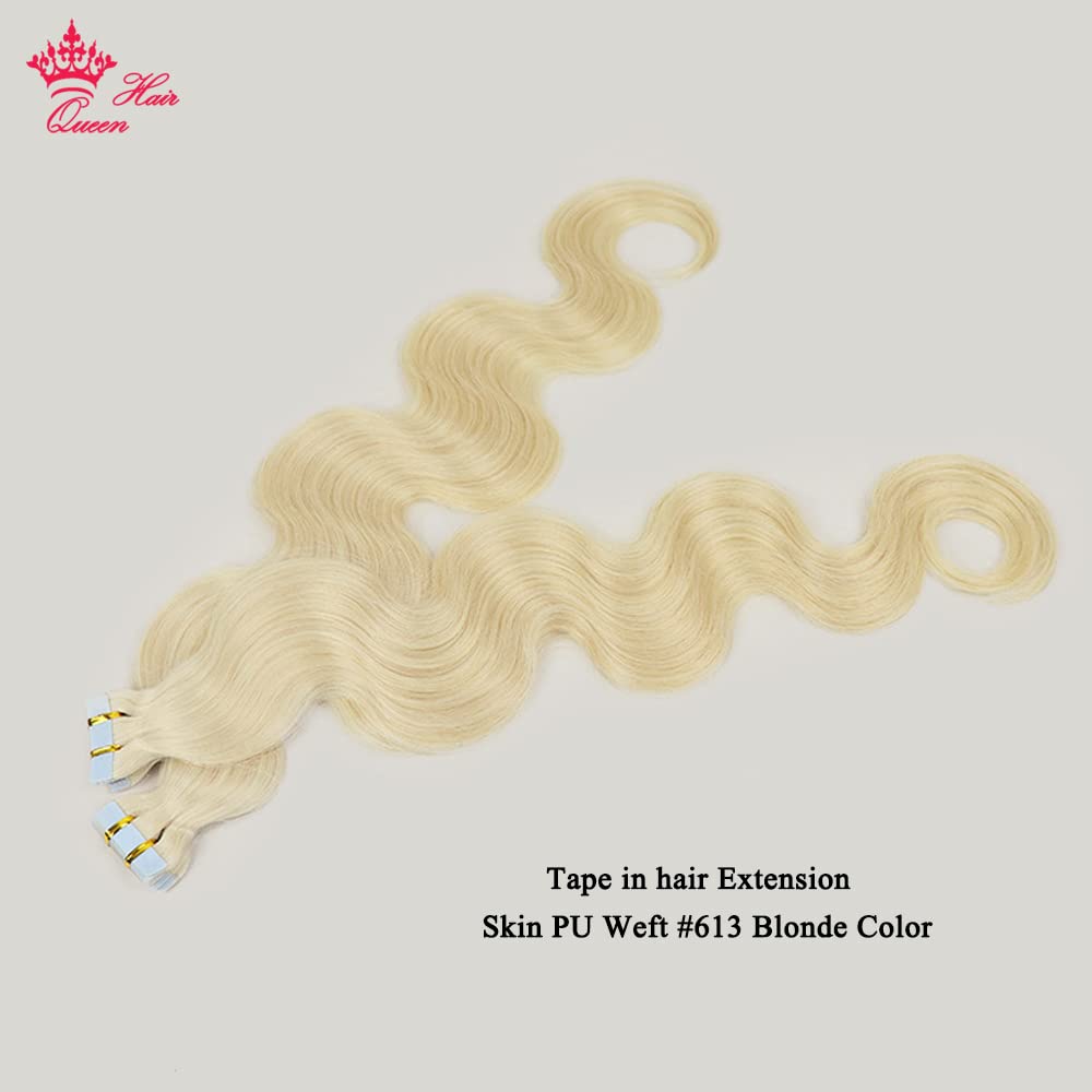 ? 2 PACK 22” BLONDE 613 HUMAN HAIR TAPE INS *NWT* Amazon.com : Tape In Hair Extensions, 22 Inches Blonde Hair  main image 4