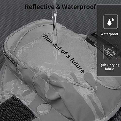 Image of ZIBUYU Waterproof Sport Armband Cell Phone Armband | Adjustable Band Fit for All Below 6.8? Cellphone | Waterproof & Anti-Sweat Fabric | Built-in Rear Pocket for Storage