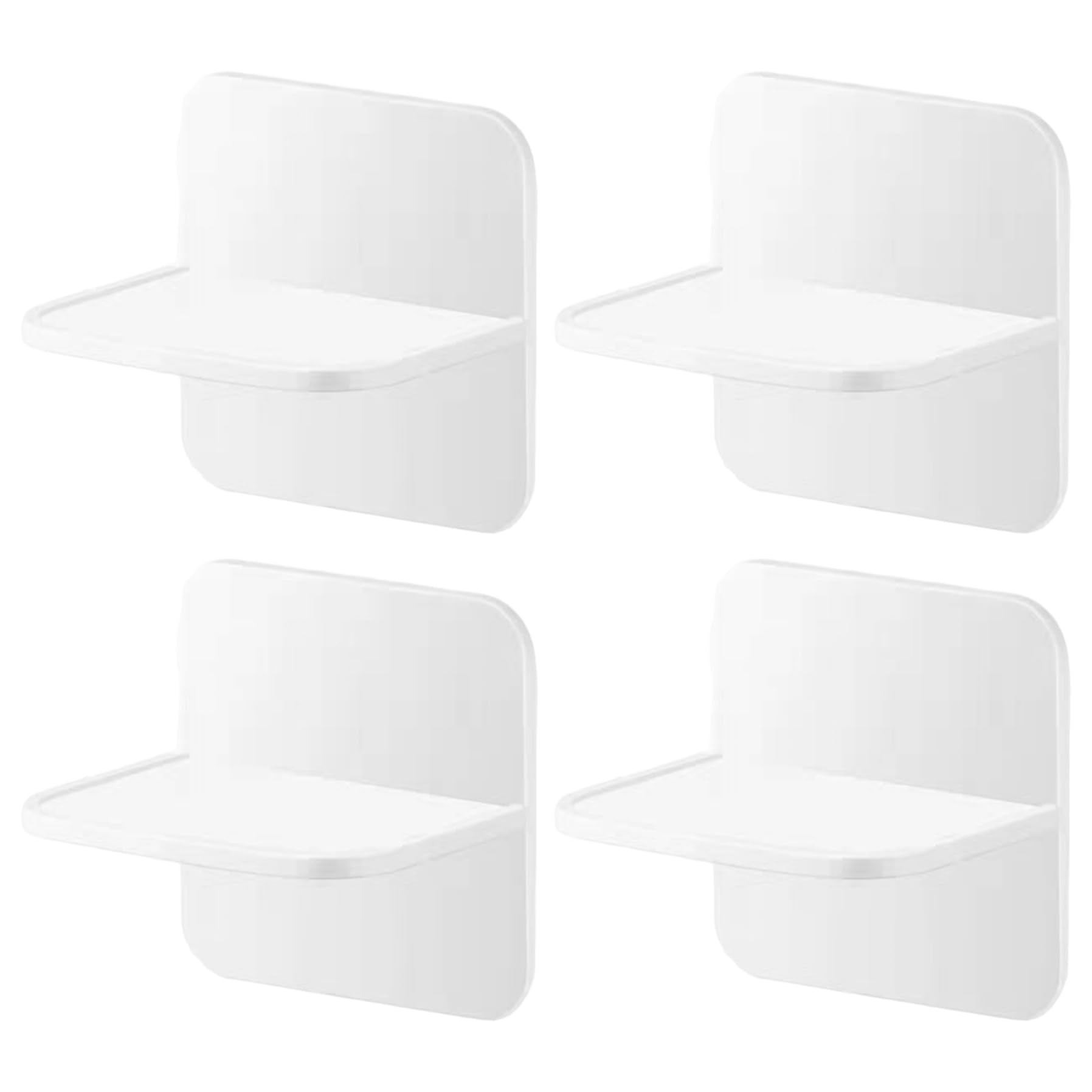 Adhesive Furniture Anchors for Baby Proofing, 4PCS Anti Tip Furniture Wall Anchor, Wall Fixator for Bookshelf Dresser Shelf Cabinet, Adhesive Anchor