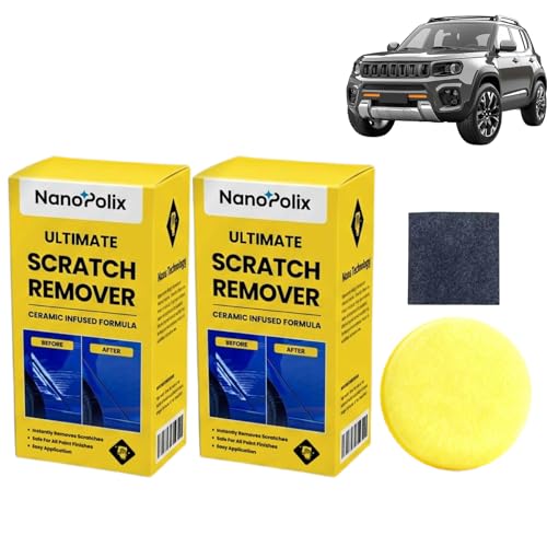 NanoPolix Scratch Remover- 100g The Magic 60-Second Fix for AllCar Scratches Nano polix Car Scratch Remover Quick Fix Removal Paste for Deep Scratches All Paint Colors Polishing Kit