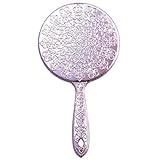 メッキハンドミラー S ピンク