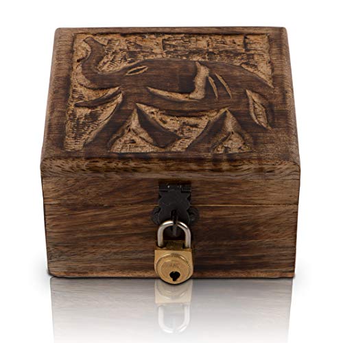 Great Birthday Gifts Handmade Decorative Wooden Jewelry Box With Free Lock & Key