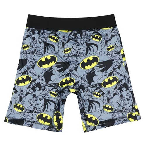 DC Comics Batman Boxers Briefs Men's Retro Bat Logo All Over Print Snug Fit Underwear3