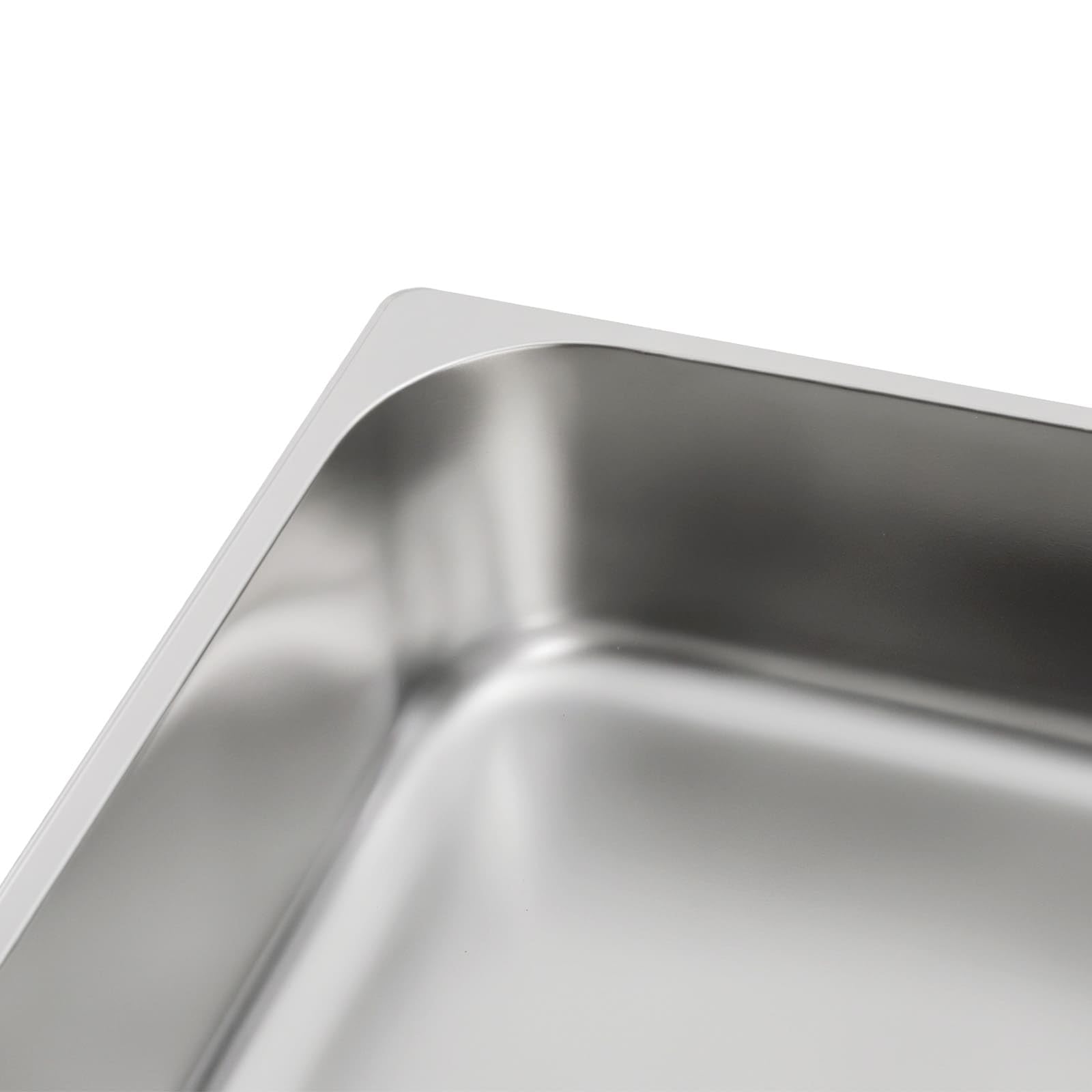 Set di 4 vassoi per alimenti GN 1/1 in acciaio inox 9L, 53,5 x 30,5 x 10 cm, piatto da cucina profondo per buffet, ristorante, cantina
