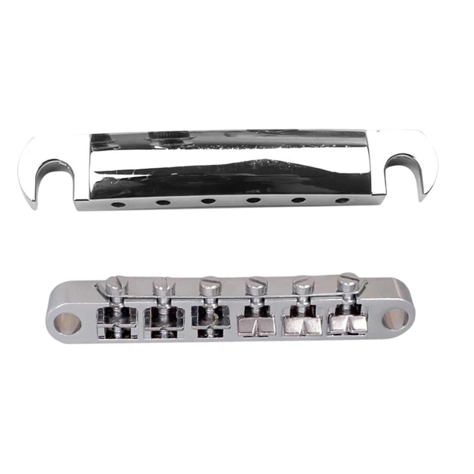 Mostek Gitarowy Mostek Do Gitary Elektrycznej Płyty LP Z Kołkami Blokującymi Siodło Rolkowe Metalową Końcówką