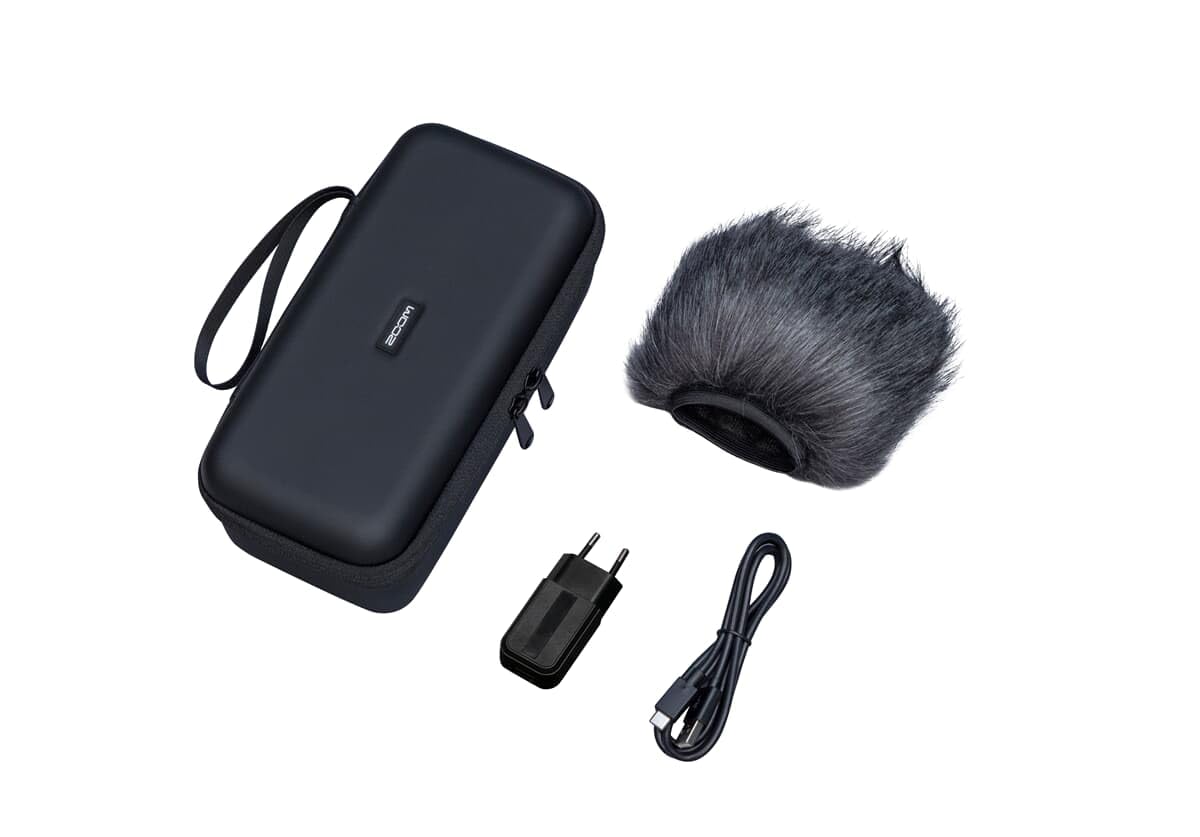 Zoom APH-5s (versione UE), confezione di accessori per registratore di telefoni cellulari H5studio, custodia, paravento, adattatore di alimentazione, cavo USB-C