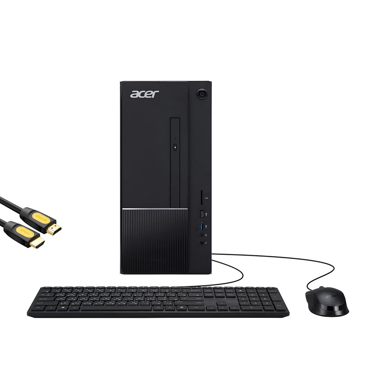 Mytrix Aspire TC by_Acer Business & Gaming Desktop, Intel 6-Core i5-10400, GeForce GT 730, 32GB DDR4 RAM, 512GB PCIe SSD+1TB HDD, USB-C, DVD, RJ-45, Wi-Fi 6, HDMI, HDMI Cable, Win 10