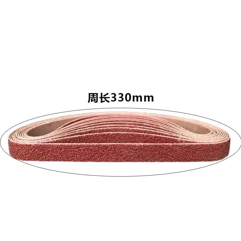 Taśmy szlifierskie, 50 szt. pasów szlifierskich 10 x 330 mm, taśmy ścierne do szlifierki taśmowej, narzędzia ścierne, drewno, miękkie polerowanie metalu, ziarnistość 80