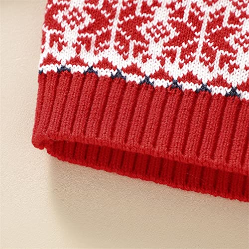 Girls Baby Shorts Toddler Infant Baby Girl Boy Cute Long Sleeve Christmas Deer Knitted Sweater Pullover Tops4