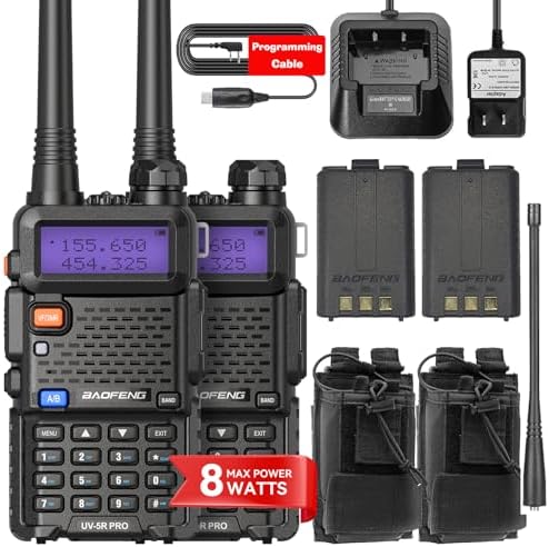 Radio Baofeng UV-5R Dual Band 8W - VHF/UHF, Display LCD, Walkie Talkie Per Comunicazioni - Foto 7