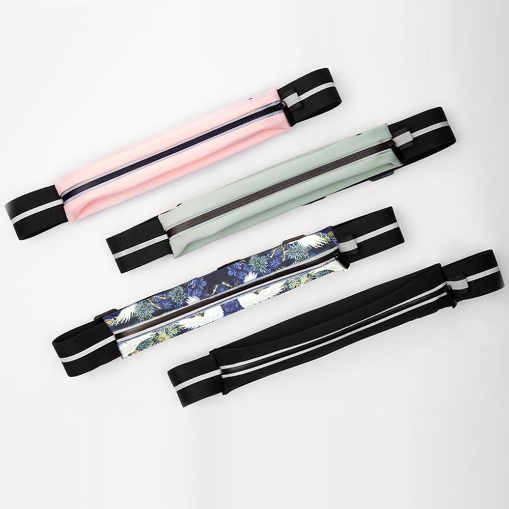 Cinturón de correr para hombres y mujeres, soporte móvil para teléfono para correr, bolsa de cinturón ligera de tamaño ajustable, riñonera reflectante nocturna impermeable, ciclismo, ejercicio, viajes